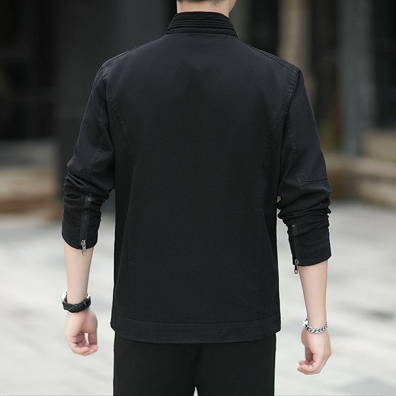 Autumn and Winter American Retro Tooling Jacket Men's Trendy Brand Loose Stand-up Collar Men's Jacket Casual Versatile Top