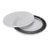 2PCS 6.5inch Speaker Loudspeaker Protective Cover Speaker Decoration(White White)