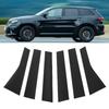 6PCS Car Door Window Pillar Posts Cover Trim Exterior Door Window Pillar Panel Decorative Cover Replacement for     Cherokee 2011-2021