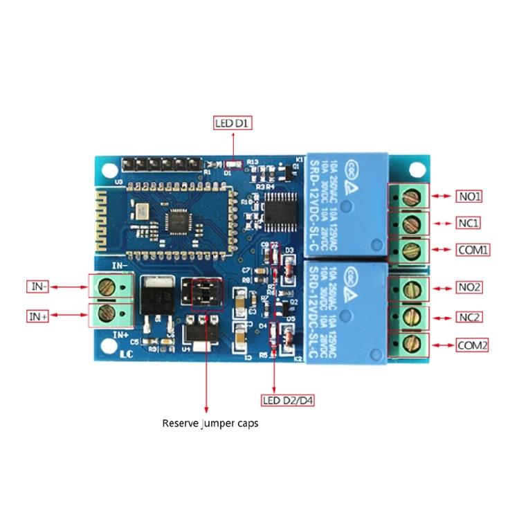Wireless Relays Module with Indicator Light Phone APP Remote Control Switches IoT Module 1/2/4 Channel Relays Module