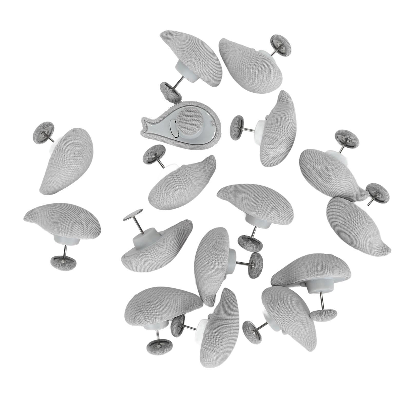 

16 шт. Булавки для пододеяльников, зажимы для пододеяльников, предотвращающие смещение, съемные застежки для пуговиц, удобное одеяло серый