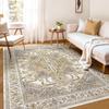 Crystal Velvet Carpet Living Room Bedroom Ethnic Style Dirt-Resistant Retro Floor Mat Nordic Non-Slip And Dust-Proof Floor Mat