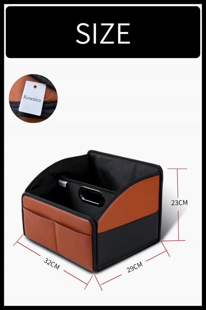 Faltbare Kofferraumbox für große Kapazität, ideal für Einkaufen und Outdoor, schlank, Autos, Fächer, Aktivitäten.