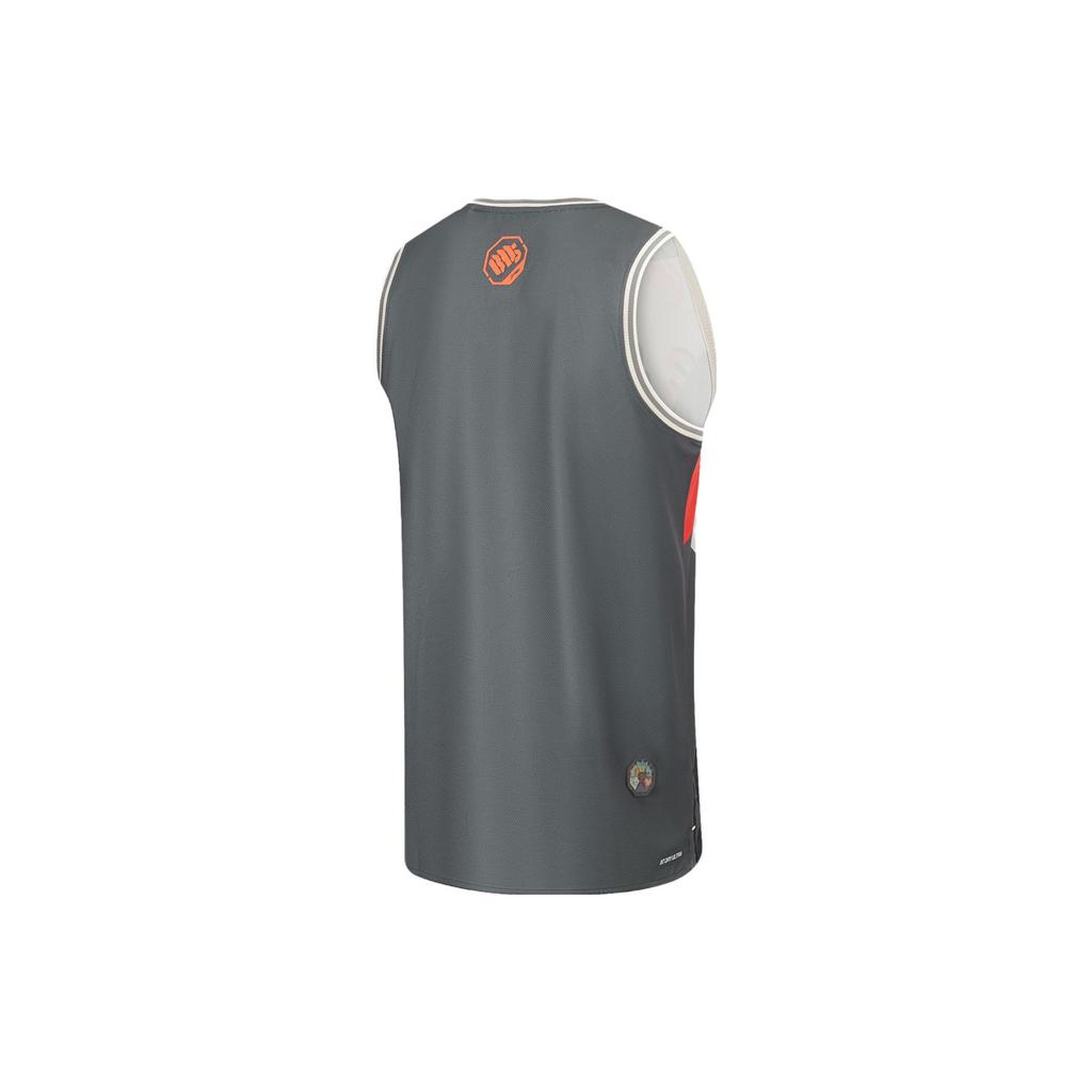 Li Ning Bad Five Seven City Collaboration Chang An Youth Color Block Letter Print Quick Dry Loose Basketball Jersey Men Jersey AAYT723-3