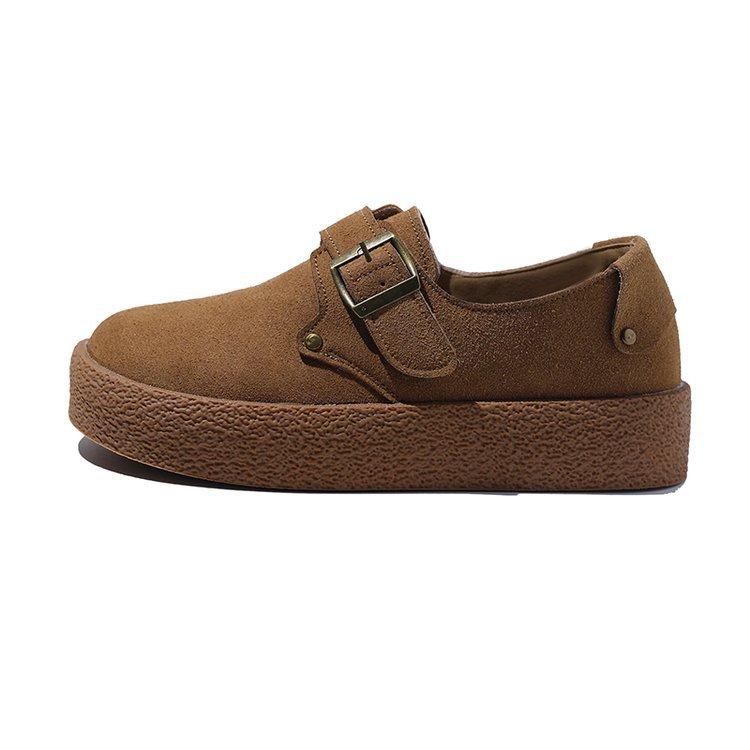 

Platform-soled Boken shoes women s autumn and winter 2025 new versatile retro casual muffin shoes all-inclusive one-pedal single shoes 39