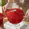 Zhishi Enamel Cast Iron Dutch Oven