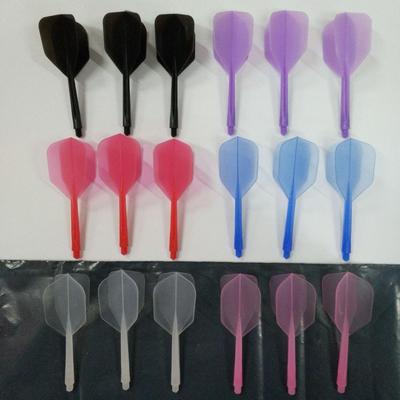 2BA Tooth Integrated Transparent Dart Tail - Wing-Shaped, Durable, Anti-Fall, 1.3g.