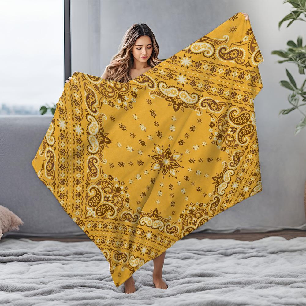 Gemusterte Paisley-bedruckte große Überwurfdecke Weich Gemütlich Bett Sofa Dekorative Bettwäsche Geschenk
