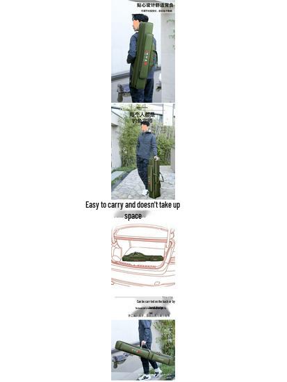 Waterproof Multifunctional Fishing Rod and Tackle Bag - Lightweight with Large Capacity
