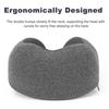 Breathable Hooded Travel Pillow Adjustable Drawstring Travel Neck Cushion  Road Trips