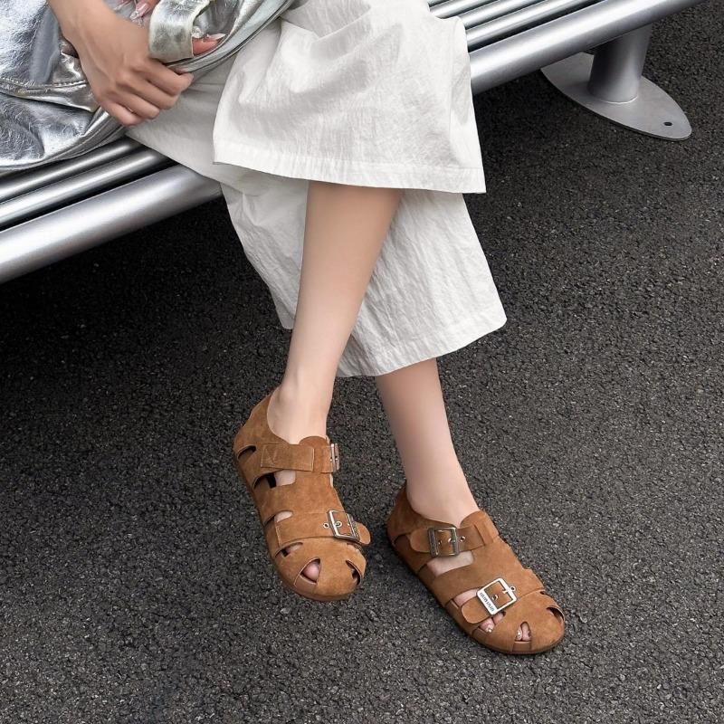 Leather Bag Head Sandals Women's Summer Wear New Versatile Platform Muffin Retro Sandals Women
