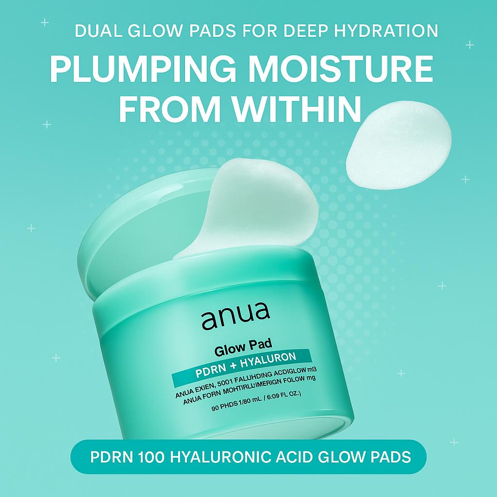 Olive Young Anua PDRN 100 Hyaluronic Acid Glow Pad