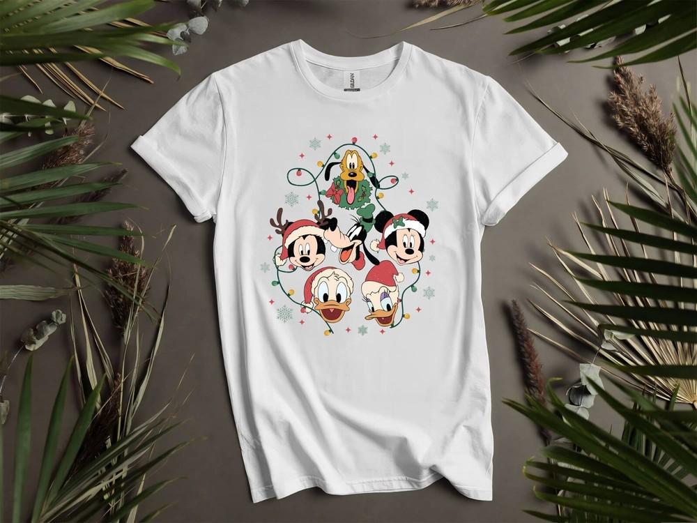 

Mickey s Friends Christmas T-shirt T shirt Men Women Unisex Tshirt I183 L