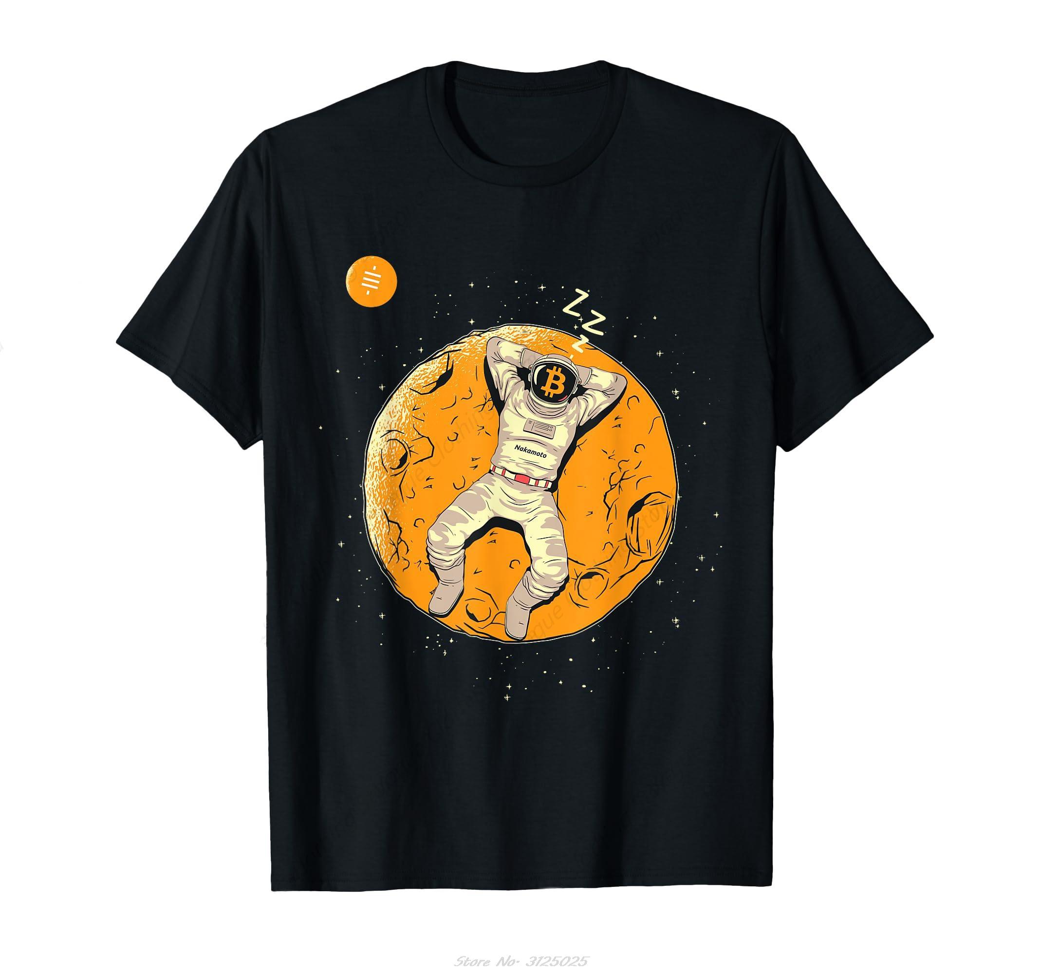 

Moon Sound Money 21 Million Stack Sats Bitcoiner Btc TShirt Cotton Mens Clothing Fitness T Shirt Outdoor Leisure Daily Tshirt 3XL