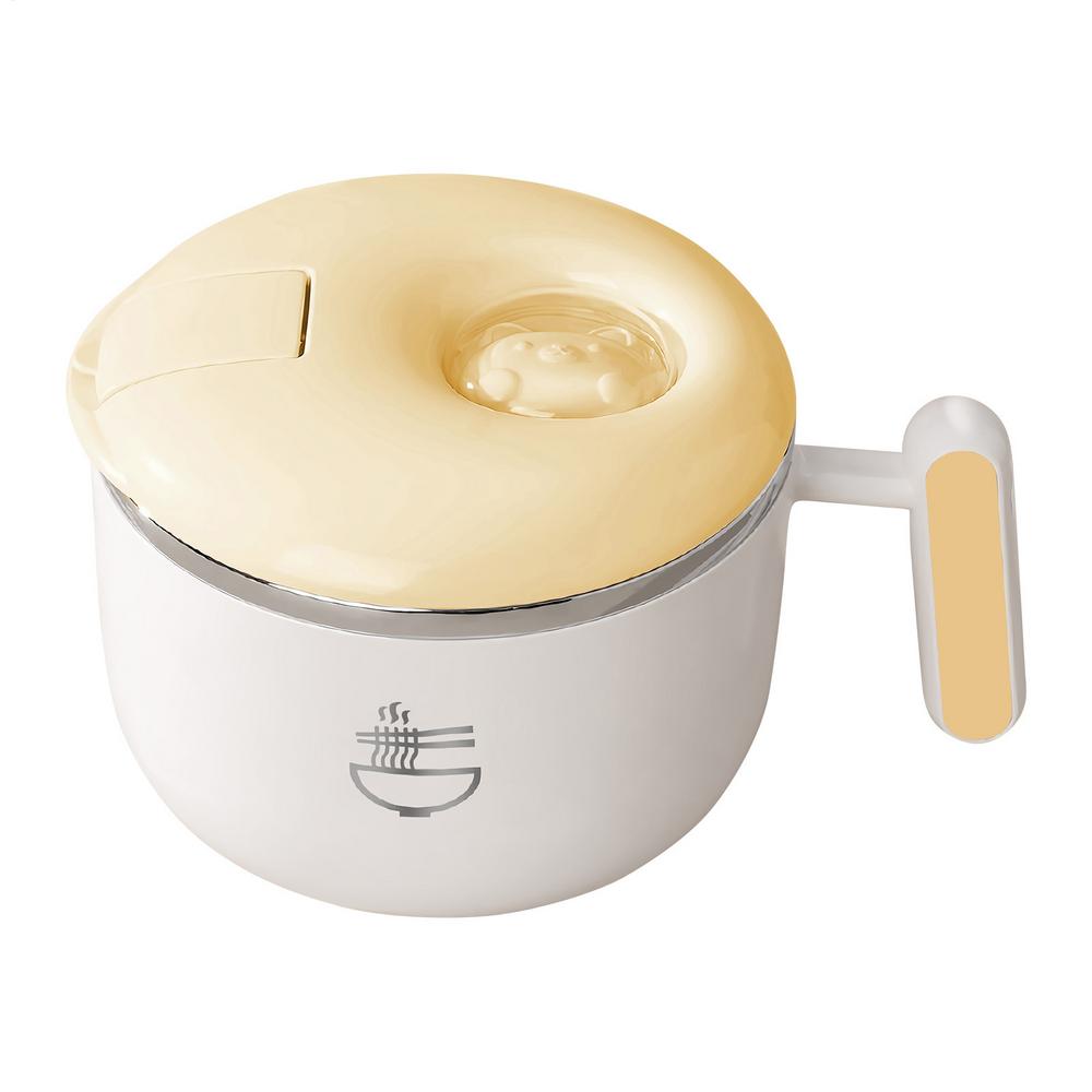 

Soup Container For Lunch 1500ml Large Stainless Steel Leakproof Dish With Handle Travel Soup Container For Picnic Sports Sea жёлтый