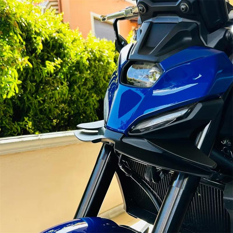 For Mt07 Mt 07 2024 2025 Motorcycle Downforce Winglet Aerodynamic Wing Front Spoiler Kit Accessories Front Spoiler