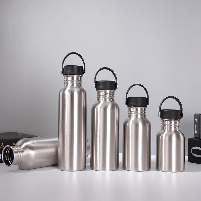 Portable Stainless Steel Water Bottle with handle 2000ml/1000ml/500ml Sports Flasks Travel Cycling Hiking Camping bicycle flask