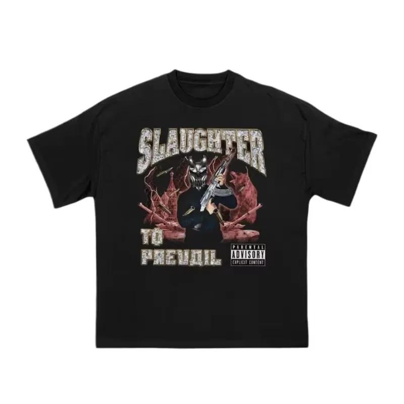 The Grizzly Winter Slaughter To Prevail European Tour T-shirt Cotton Streetwear Oversized Men Short Sleeve High Quality Female Male Clothing