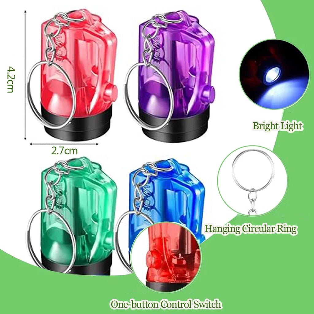1-6 PCS Mini LED Keychain Light Pocket-sized Mini Flashlight Small Torch Portable Keychain Flashlight Pendant
