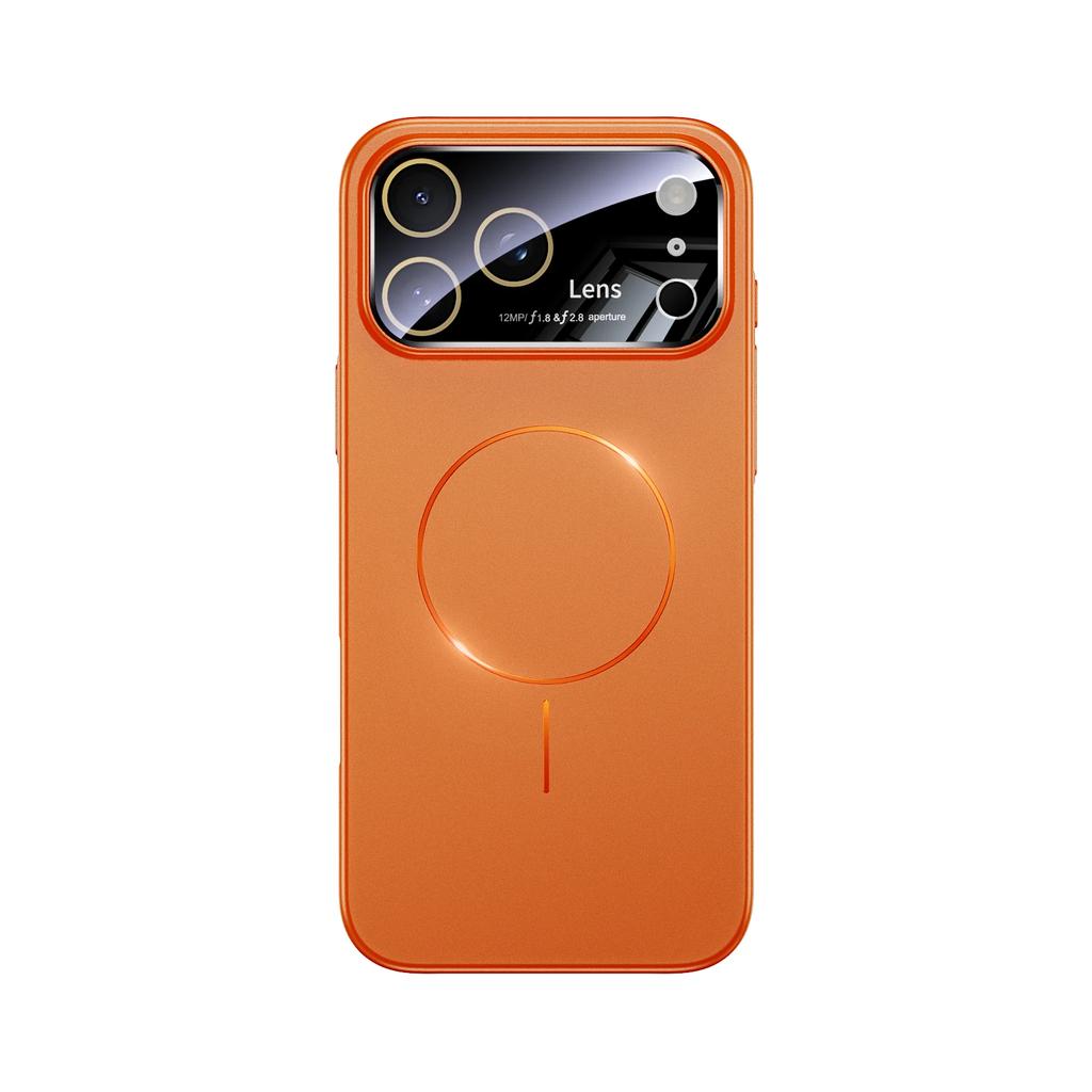 Magnetic Wireless Charging Colorful Case for iPhone 17 16 15 14 13 Pro Max Plus 17Air Skin Feel Large Window Lens Protect Cover