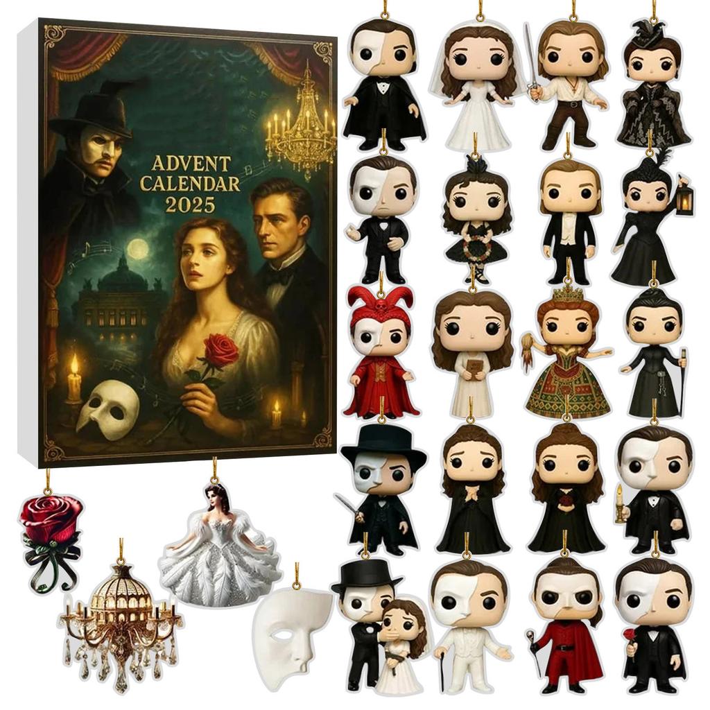 Advent Calendar Contains 24 Gifts, Cute Figures Doll Advent Calendar, Countdown Calendar With Surprise Toys, Collectible Figures Gift For Kids