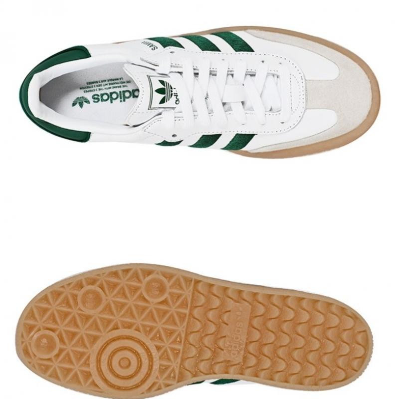 Adidas Samba Sneakers Triple W White Collegiate Green