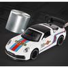 1/32 Porsche 911 Targa 4S Martini Racing Edition Sports Car Alloy Diecast Model Car High Simulation Ornament Decorations Present