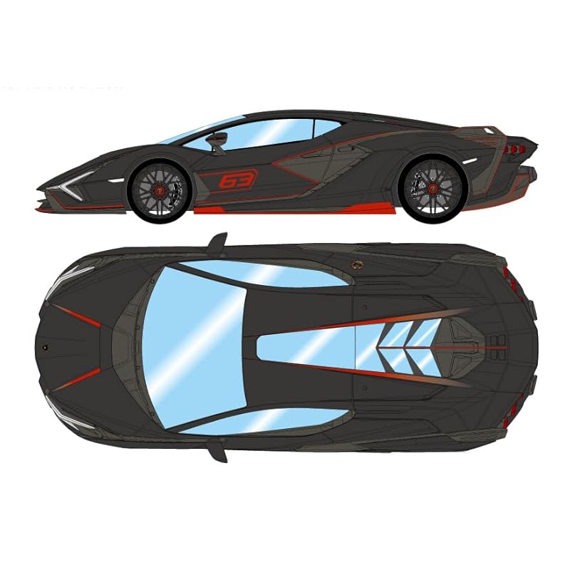 

EIDOLON 1/43 lamborghini cyan FKP 37 2019 with stripes Neronemesis Finished product