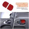 Red Carbon FiberInner Door Bowl Trim Panel For Nissan Frontier 2005-