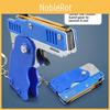 Continuous Foldable Launch Rubber Circle Model Gun Alloy Children Toy Keychain