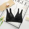 Solid Color Anti-sagging and Push-up Bra with Double Shoulder Straps Plus Size Side Boob Support