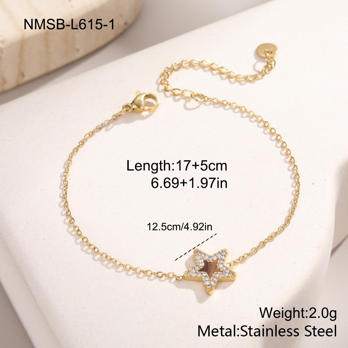 GEMCHIC Women s Five-Point Star Zircon Bracelet Minimalist Design Elegant Star Fashion Women s Hand Jewelry