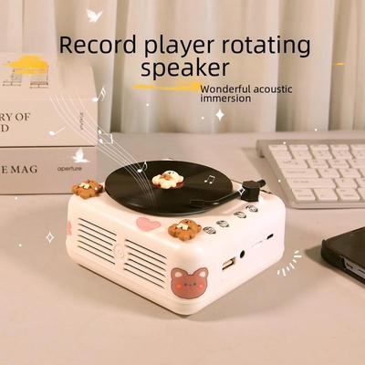 H3 Retro Bluetooth Mini Speaker: Creative Gift, Radio, Card Player