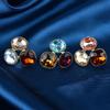 Square Oval  Geometric Stud Earrings For Women Medieval Vintage Light Luxury Simple Jewelry