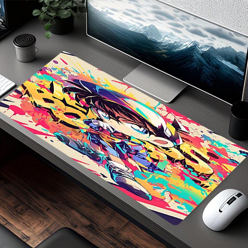 Detective Conan Print Mouse Pad, for Keyboard Pad Laptop PC Mat for Office Home Use, Desk Decor, Perfect Birthday Gift for Gamers