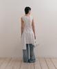 Loutaideu Damaged Cotton Dress [White]