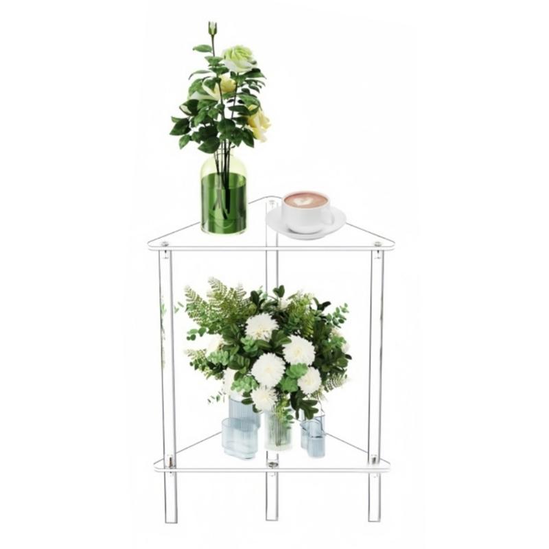 Modern Triangulum Shower Shelf 2 Layer Waterproof Bathroom Organizers With No boring Installation
