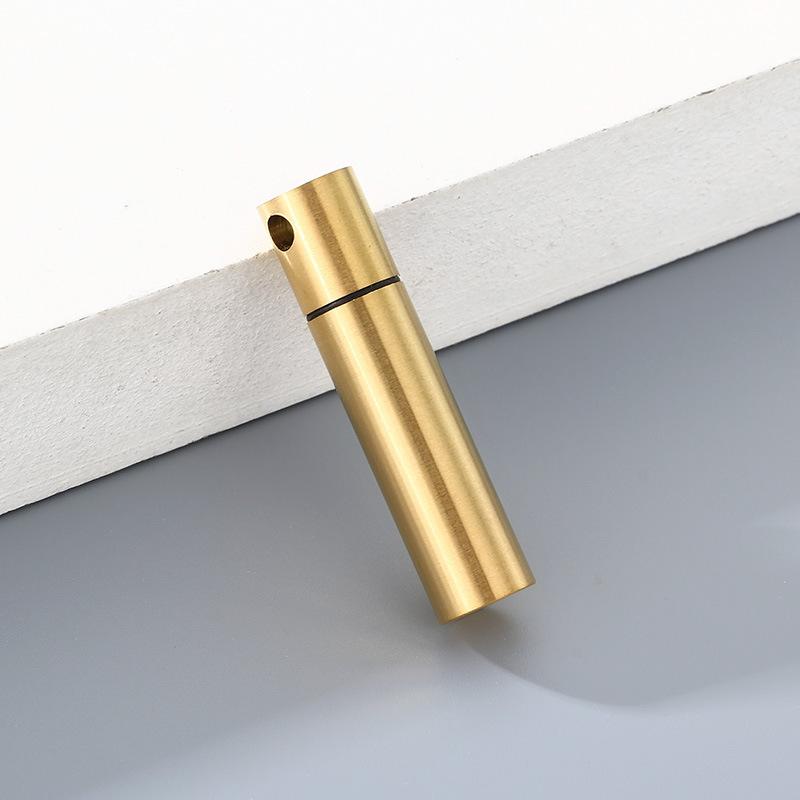 Simple Commemorative Pet Necklace Cylinder That Can Be Unscrewed to Store Men's and Women's Necklace Pendants