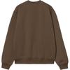 Carhartt WIP Embroidered Logo Loose Fit Crew Neck Long Sleeve Sweatshirt Men Sweatshirt Brown I030546-2QG-XX