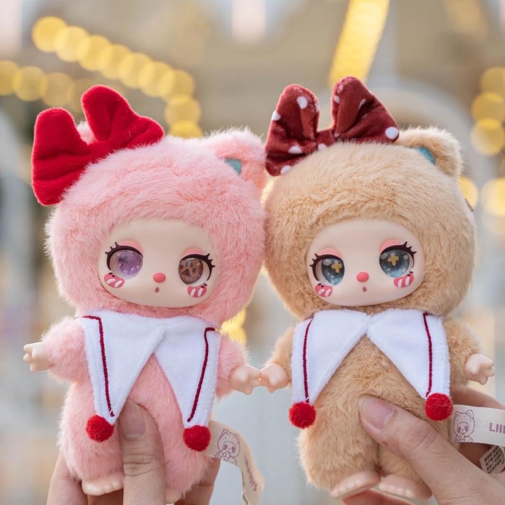 TRRCEPOS 3rd Honeyland Enchantment Series Authentic Lovebu Keychain Fluffy Curly Hair Interchangeable Bow Macaron Colors Bag Blind Box Specifications