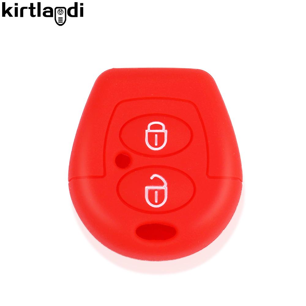 

For Volkswagen VW Fox Seat Ibiza Leon Toledo Mii Altea Cordoba Arosa Alhambra Exeo FR Sharan Silicone Car Remote Key Case Cover
