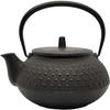 Iwachu Cast Iron Teapot Compatible Kyusu Type 5 Kikkō Black Burned 0.65L No Enamel Direct Fire Nambu Ironware 12804