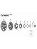 SHIMANO Repair Parts 11T Gear Y1PU11000 CS-M9000