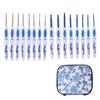 Crochet Hooks Set Ergonomic Design Handle Sturdy Crochet Comfortably Use DIY Knitting Tools for Enthusiasts
