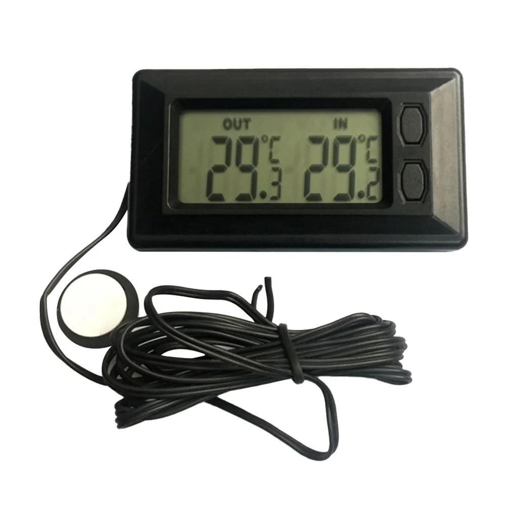 Car LCD Digital Display Indoor Outdoor Thermometer Meter With 1.5m Cable Thermometers Inside and Outside Cars Tools Instrum