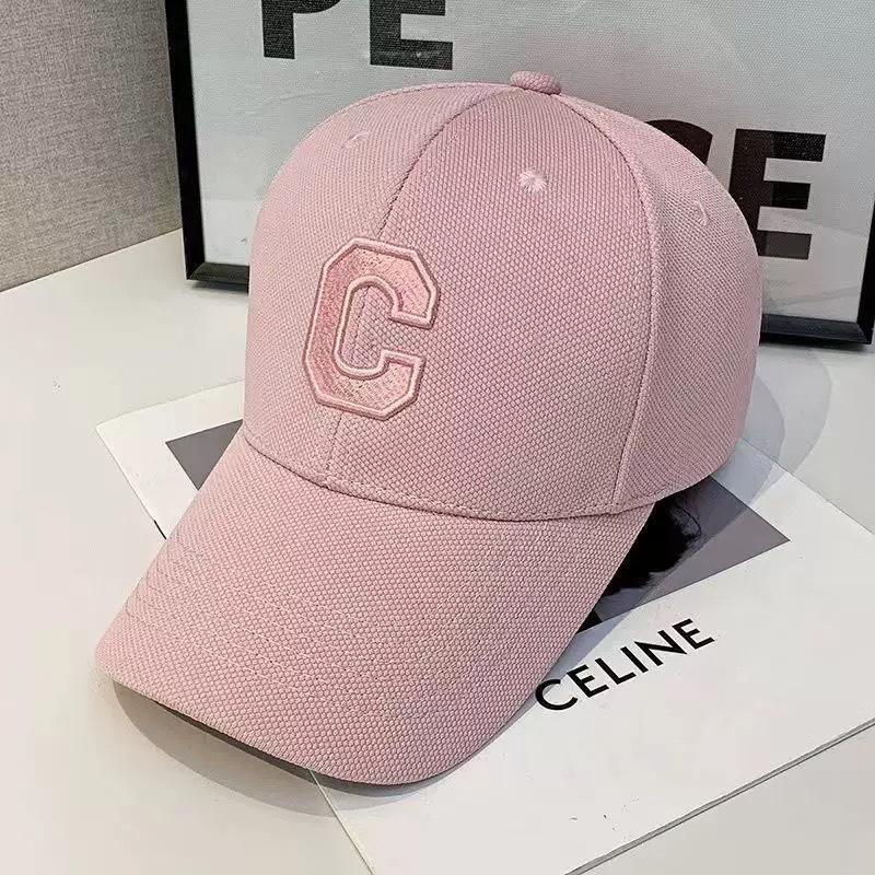 Hat Women's New Baseball Cap C Letter Spring and Autumn Trend Versatile Sunscreen Shade Cap Spring and Summer