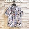 Men's floral shirt men's short-sleeved summer casual Hawaiian beach shirt