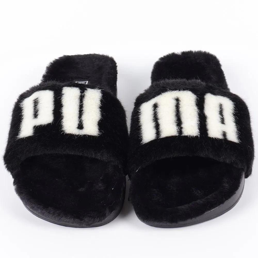 Puma Leed Cat 2.0 Fuzz WNS Fur Slippers 387313 Winter Warmth Shoes for Indoor, Office, and Outdoor Use