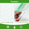 Garden Netting Anti Bird Net, Heavy Duty Polyethylene Woven Mesh Fruit Trees Grapes Plants, Durable Stretch Fencing Garden Net