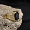 Herren-/Damen Hochwertige 316L Edelstahl Mehrfarbige Edelstein-Stile Onyxringe Klassischer Mode-Trend Schmuck